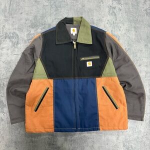 Carhartt Men's Colorblock Jacket - Black, Orange, Blue, Green